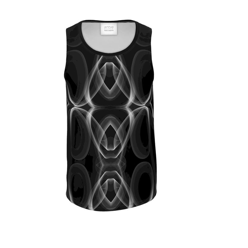 UNTITLED x Indira Cesarine "Lumière" Series Black and White Smoke Tank Top - Limited Edition