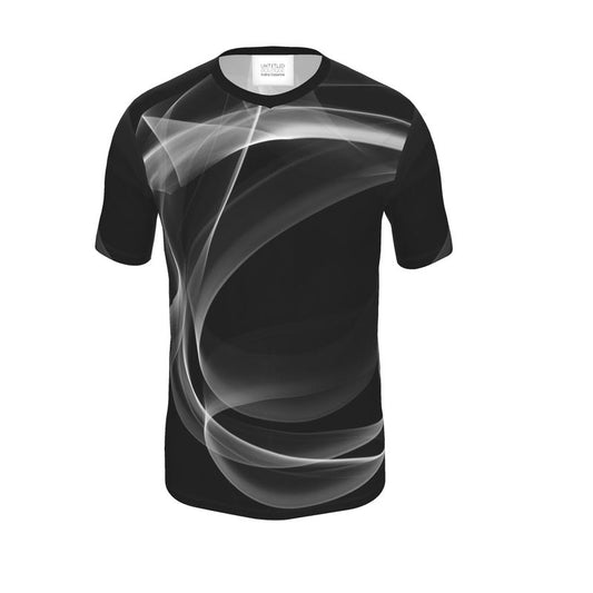 UNTITLED x Indira Cesarine "Lumière" Series Black and White Mens Smoke T-Shirt - Limited Edition