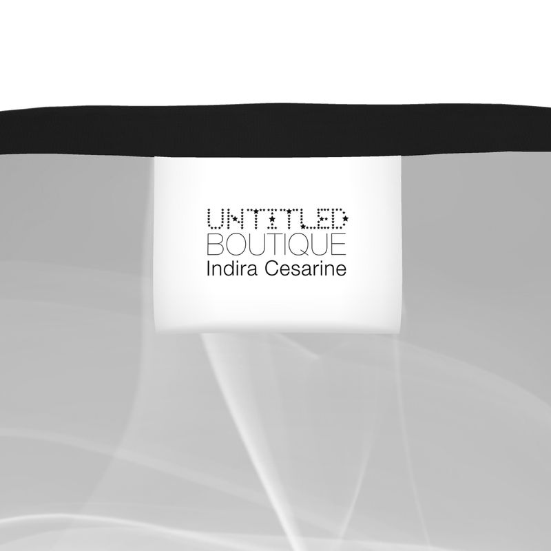 UNTITLED x Indira Cesarine "Lumière" Series Black and White Mens Smoke T-Shirt - Limited Edition