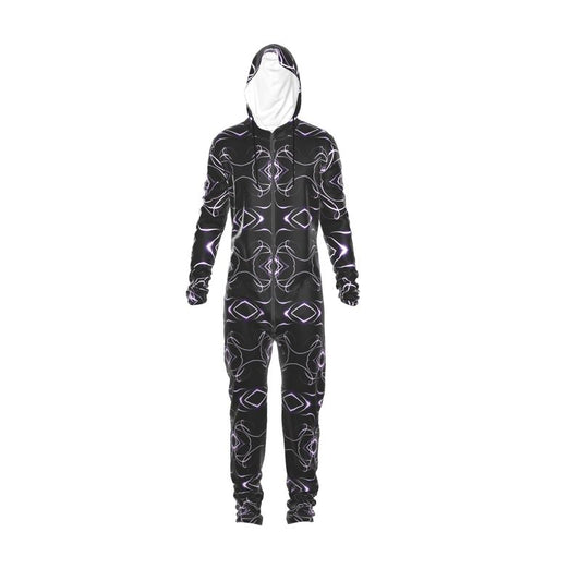 UNTITLED x Indira Cesarine "Lumière" Series Black and Violet Kaleidoscopic Hazmat Suit - Limited Edition