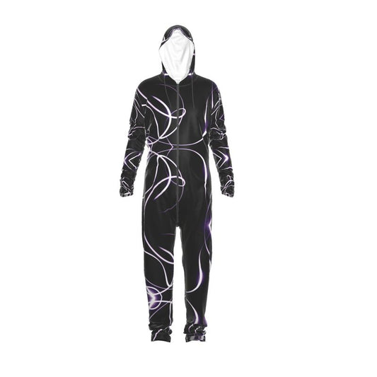 UNTITLED x Indira Cesarine "Lumière Series" Black and Violet Hazmat Jumpsuit - Limited Edition