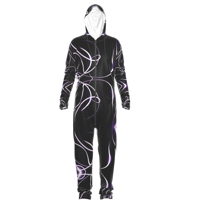 UNTITLED x Indira Cesarine "Lumière" Series Black and Violet Hazmat Jumpsuit - Limited Edition