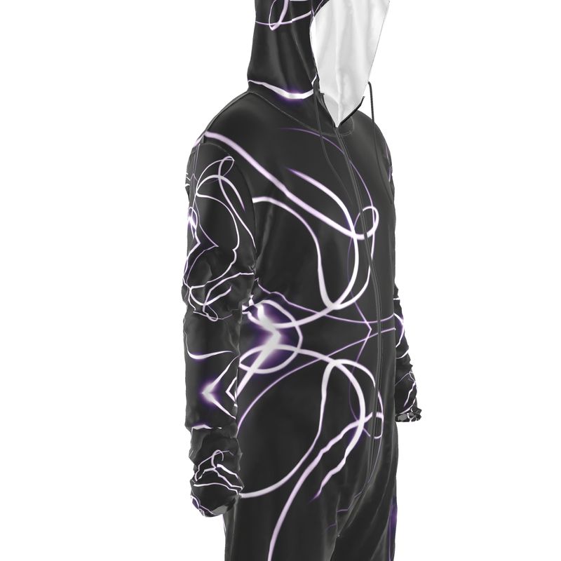 UNTITLED x Indira Cesarine "Lumière" Series Black and Violet Hazmat Jumpsuit - Limited Edition