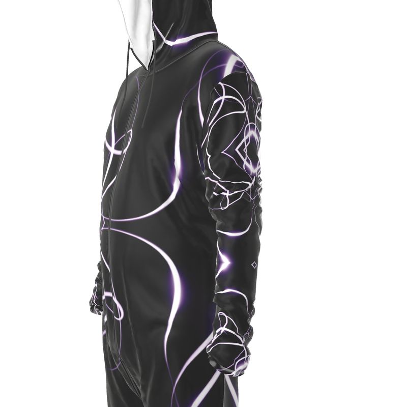 UNTITLED x Indira Cesarine "Lumière" Series Black and Violet Hazmat Jumpsuit - Limited Edition