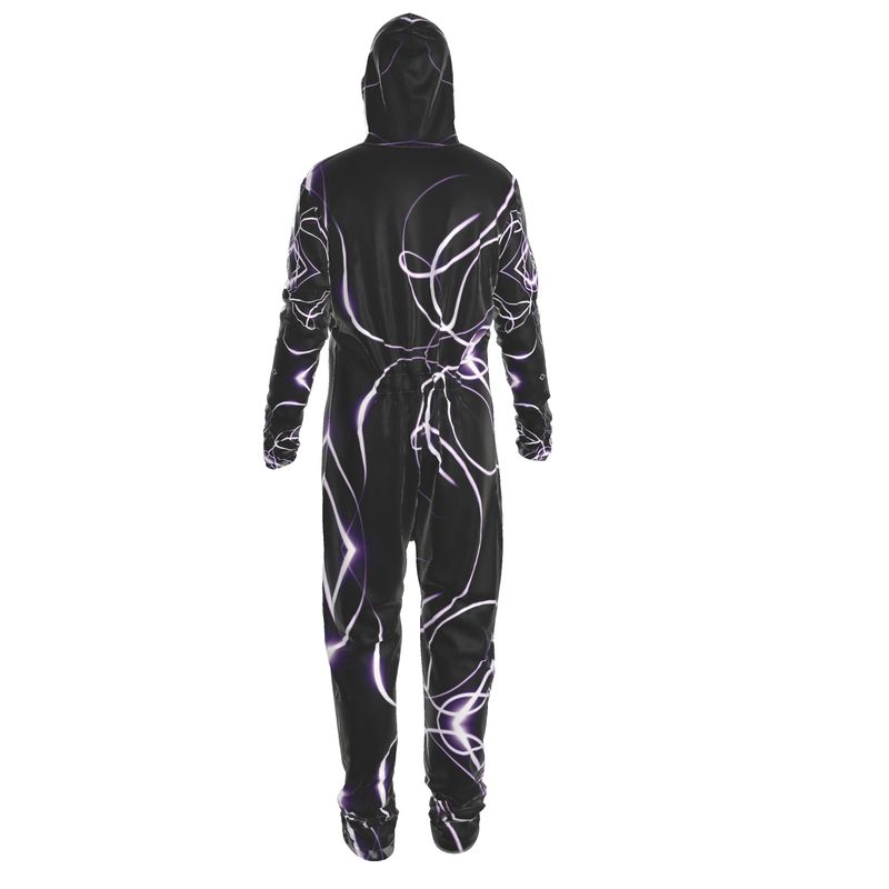 UNTITLED x Indira Cesarine "Lumière" Series Black and Violet Hazmat Jumpsuit - Limited Edition