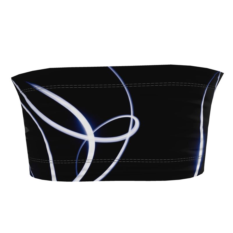 UNTITLED x Indira Cesarine "Lumière" Series Black and Blue Bandeau Top - Limited Edition