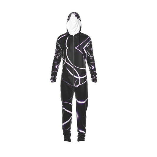 UNTITLED x Indira Cesarine "Lumière" Series Black and Violet Hazmat Suit - Limited Edition