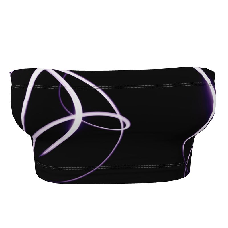 UNTITLED x Indira Cesarine "Lumière" Series Black and Violet Bandeau Top - Limited Edition