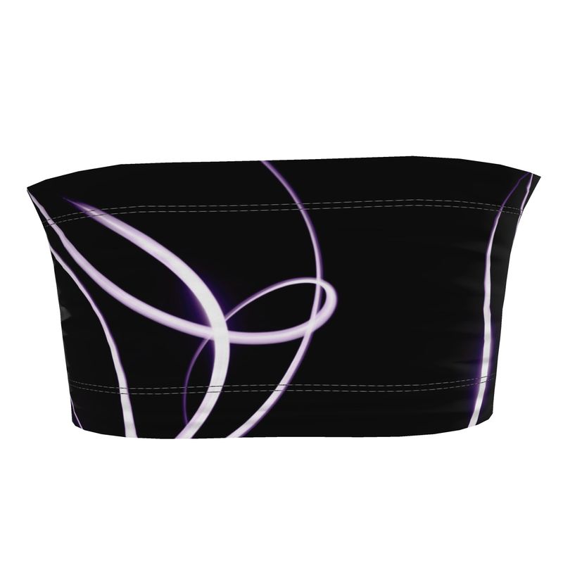 UNTITLED x Indira Cesarine "Lumière" Series Black and Violet Bandeau Top - Limited Edition