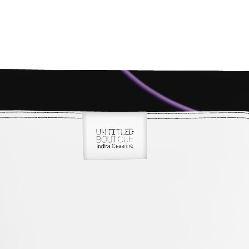 UNTITLED x Indira Cesarine "Lumière" Series Black and Violet Bandeau Top - Limited Edition