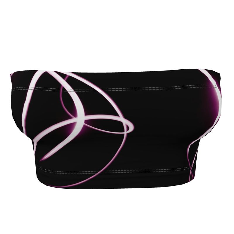 UNTITLED x Indira Cesarine "Lumière" Series Black and Pink Bandeau Top - Limited Edition