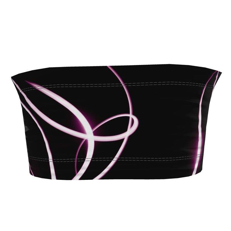 UNTITLED x Indira Cesarine "Lumière" Series Black and Pink Bandeau Top - Limited Edition