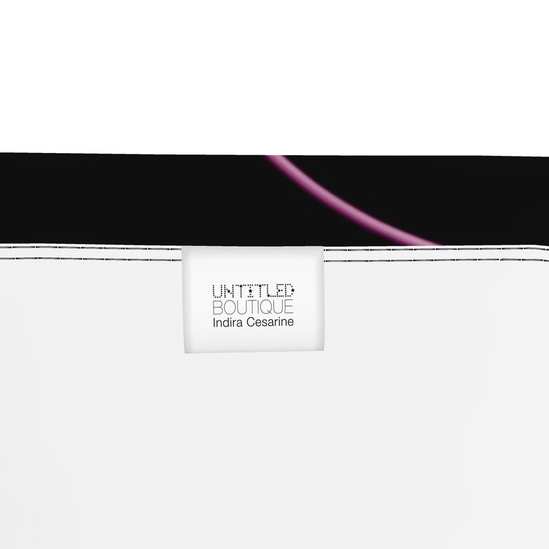 UNTITLED x Indira Cesarine "Lumière" Series Black and Pink Bandeau Top - Limited Edition