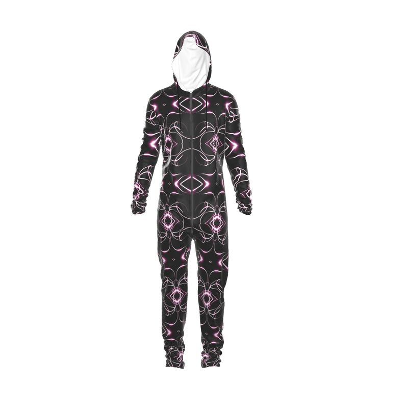 UNTITLED x Indira Cesarine "Lumière" Series Black and Pink Kaleidoscopic Hazmat Jumpsuit - Limited Edition