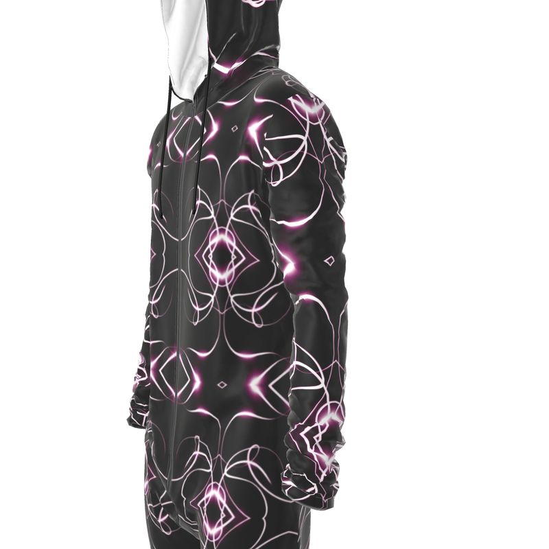 UNTITLED x Indira Cesarine "Lumière" Series Black and Pink Kaleidoscopic Hazmat Jumpsuit - Limited Edition