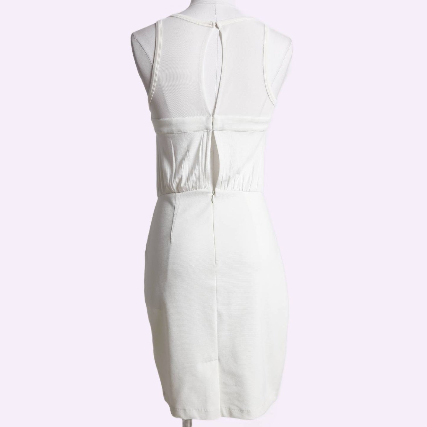 BCBGMAXAZRIA White Sleeveless Dress