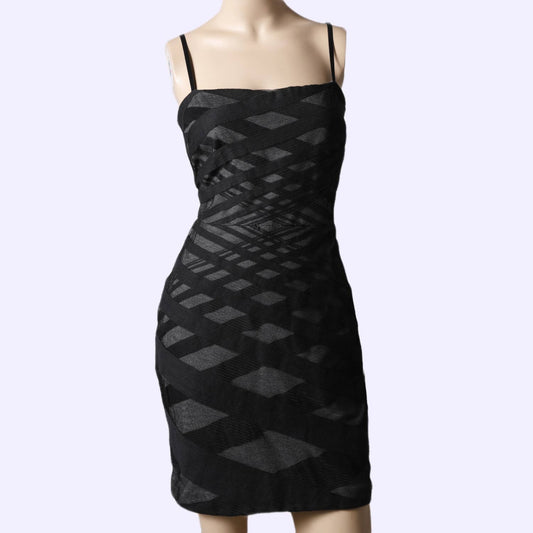 ROBERT RODRIGUEZ Geometric Patterned Sleeveless Mini Dress