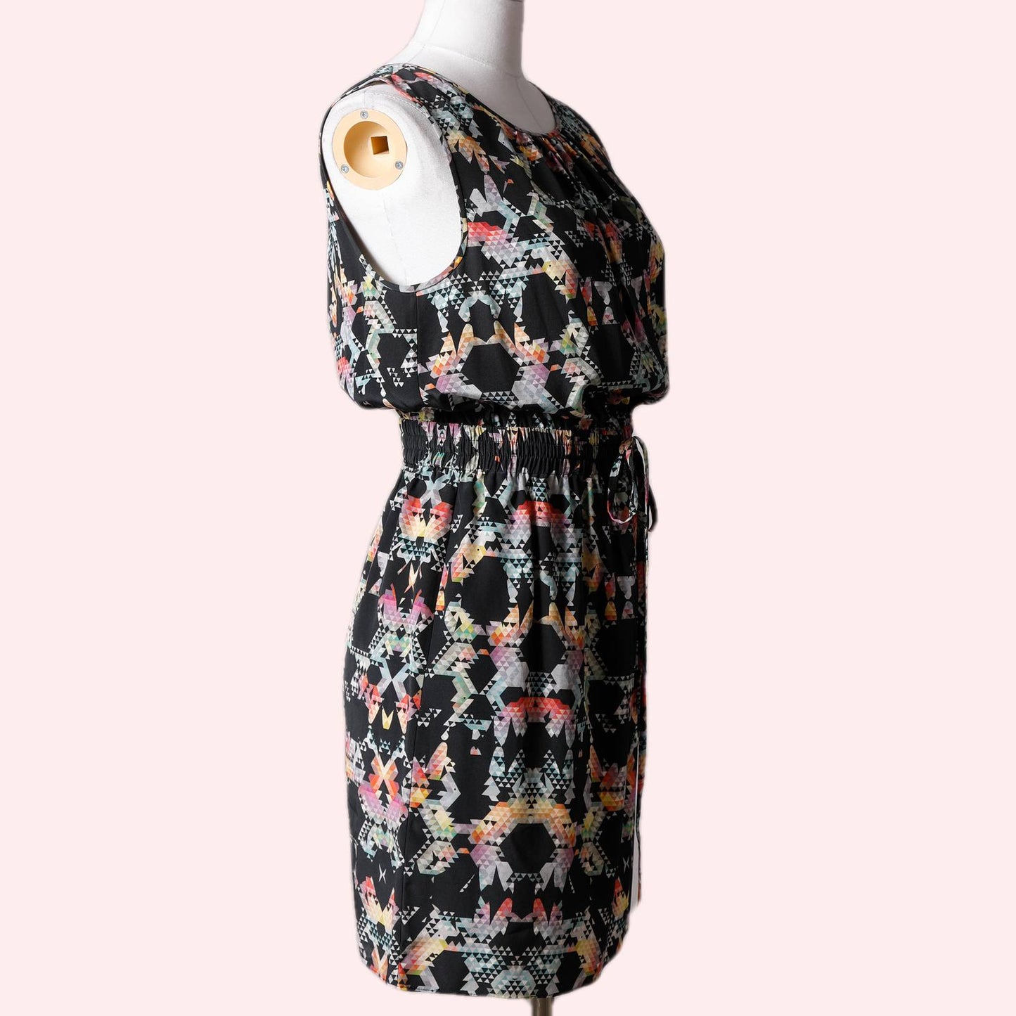 TIBI Silk Kaleidoscope Print Mini Dress