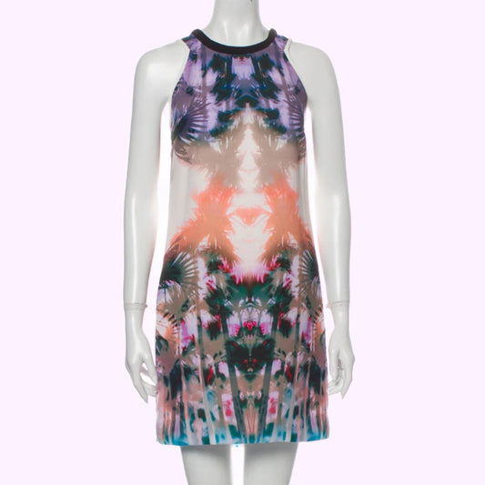 SANDRO Multicolor Printed Mini Dress