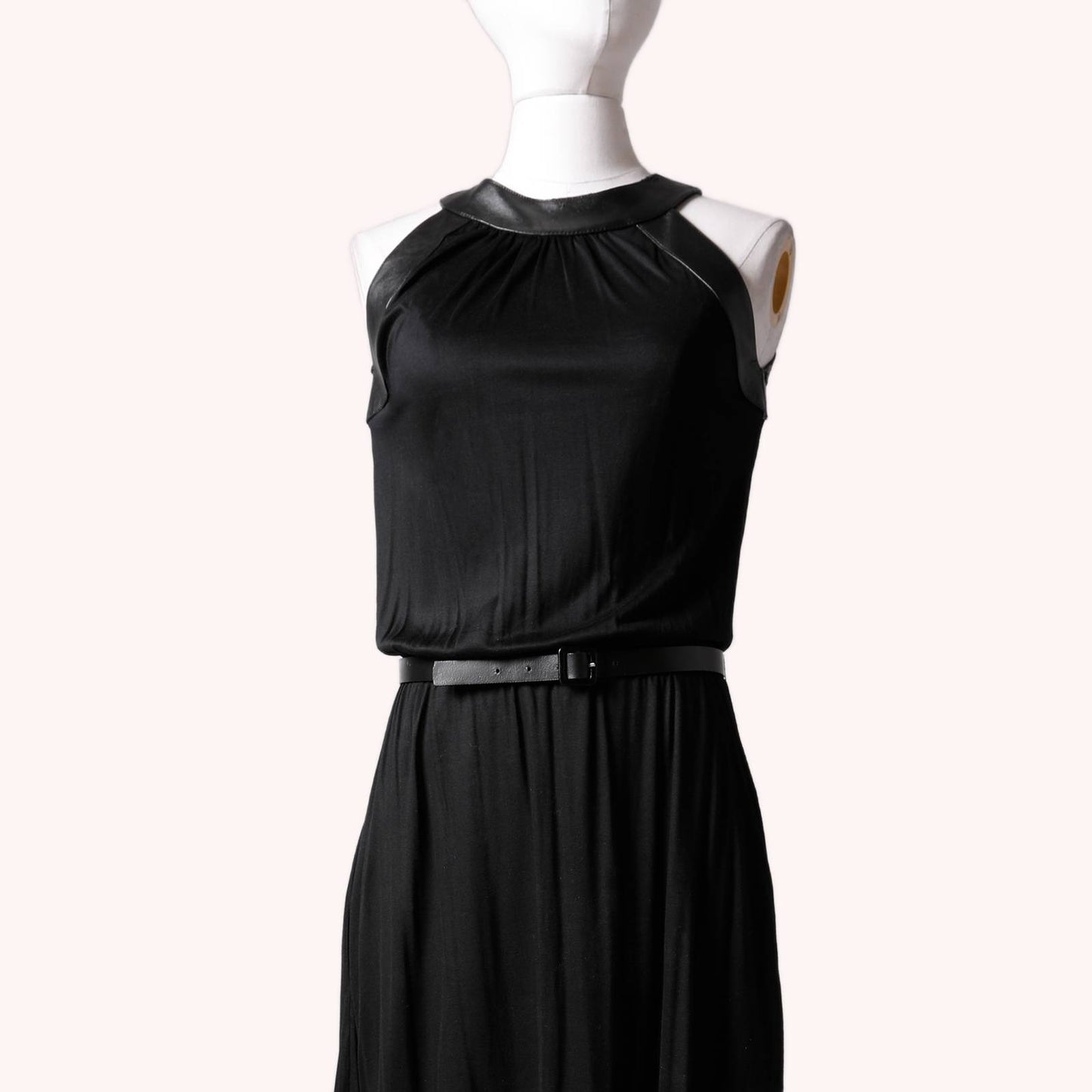 KARL LAGERFELD Black Sleeveless Maxi Dress