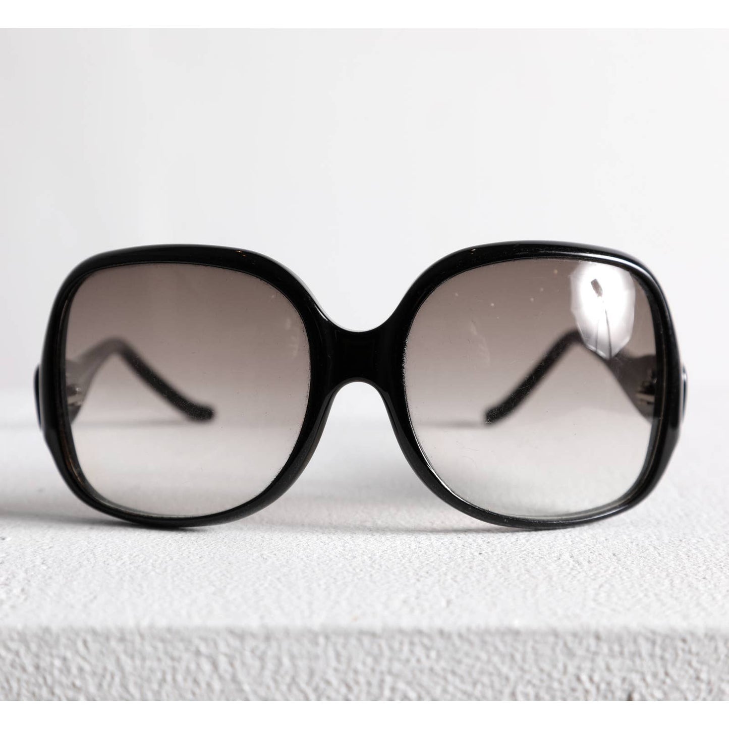 BALENCIAGA Black Framed Retro Style Sunglasses