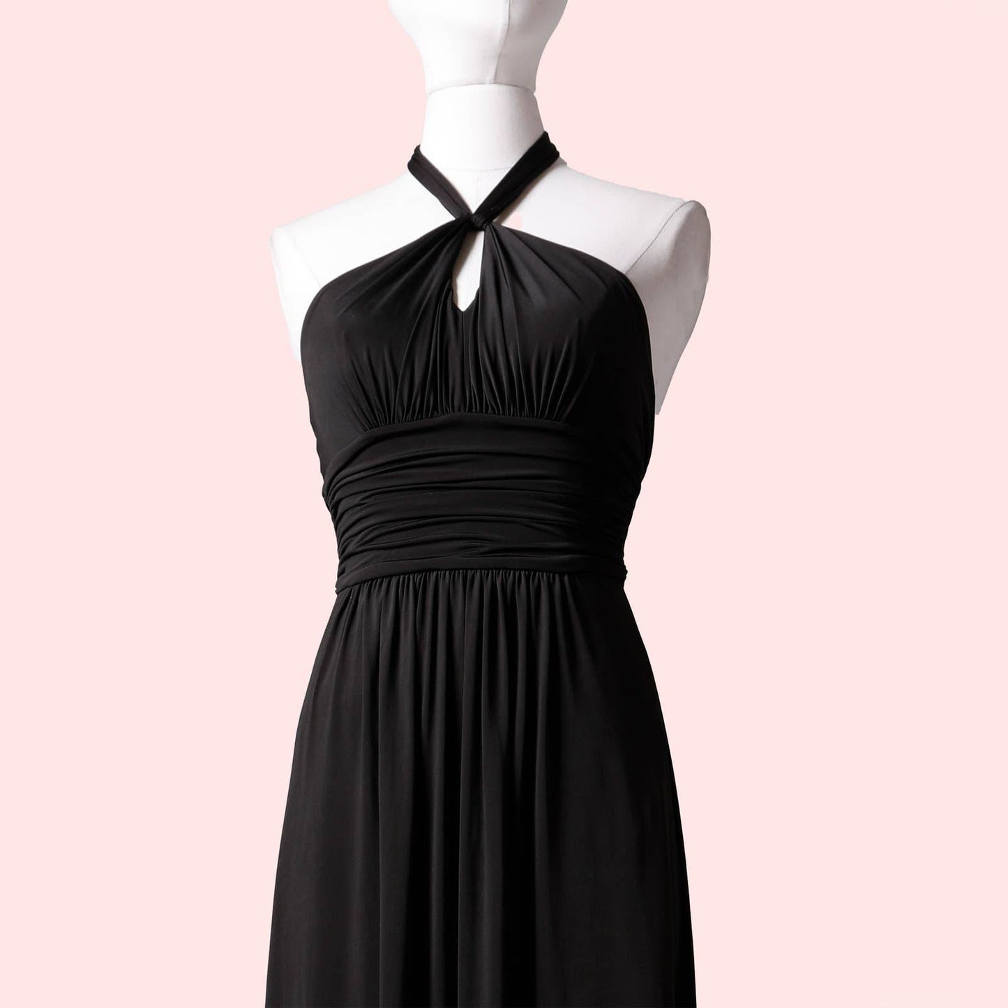 BCBGMAXAZRIA Black Halter Maxi Dress