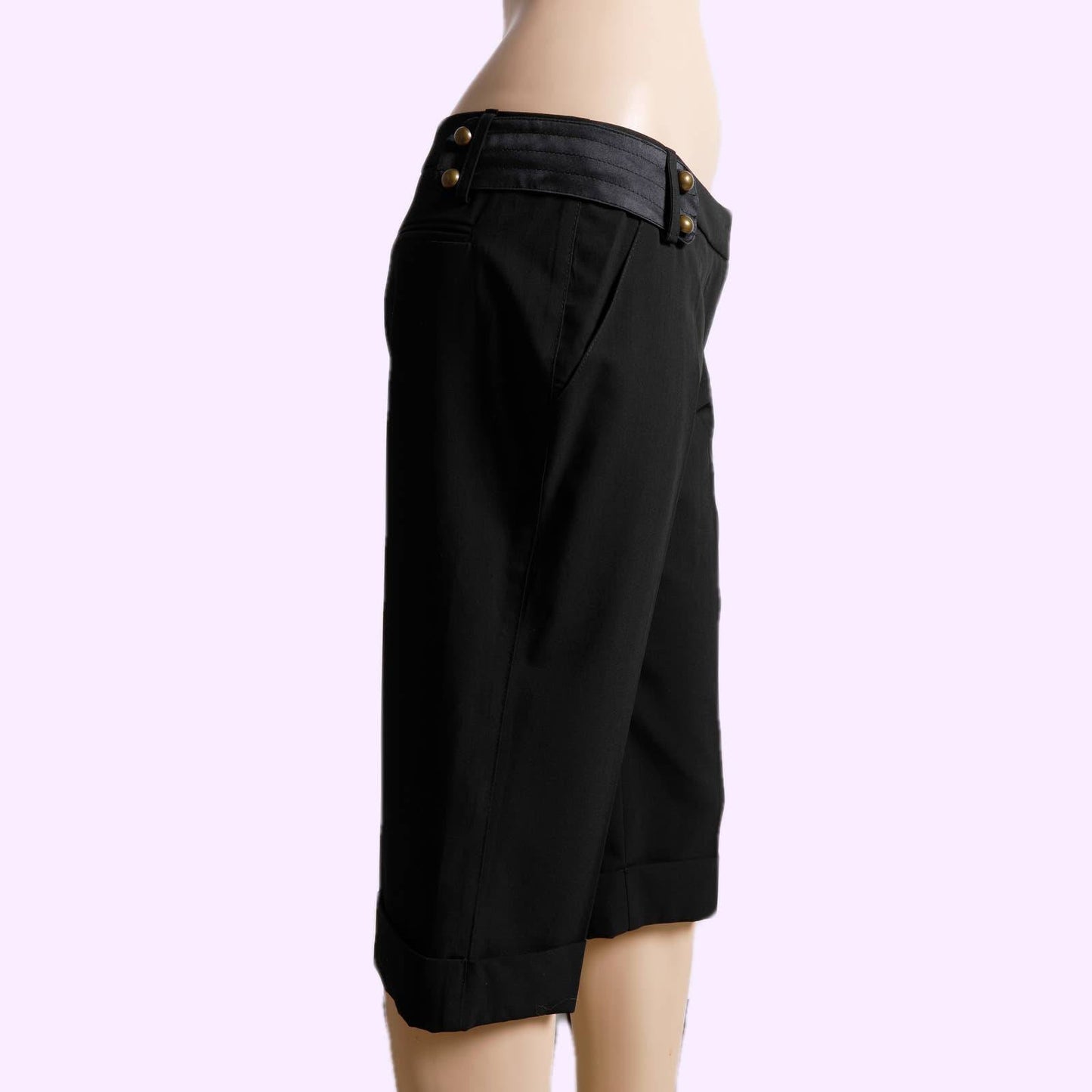 SANDRO Black Trouser Shorts